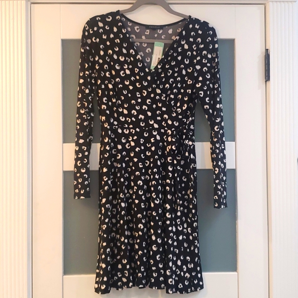 NWT Hailey 23 Cotille Faux Wrap Knit Dress - Medium